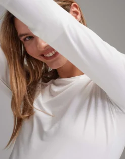 Online Longsleeve SMILLA Slim aus Jersey Basics|Shirts