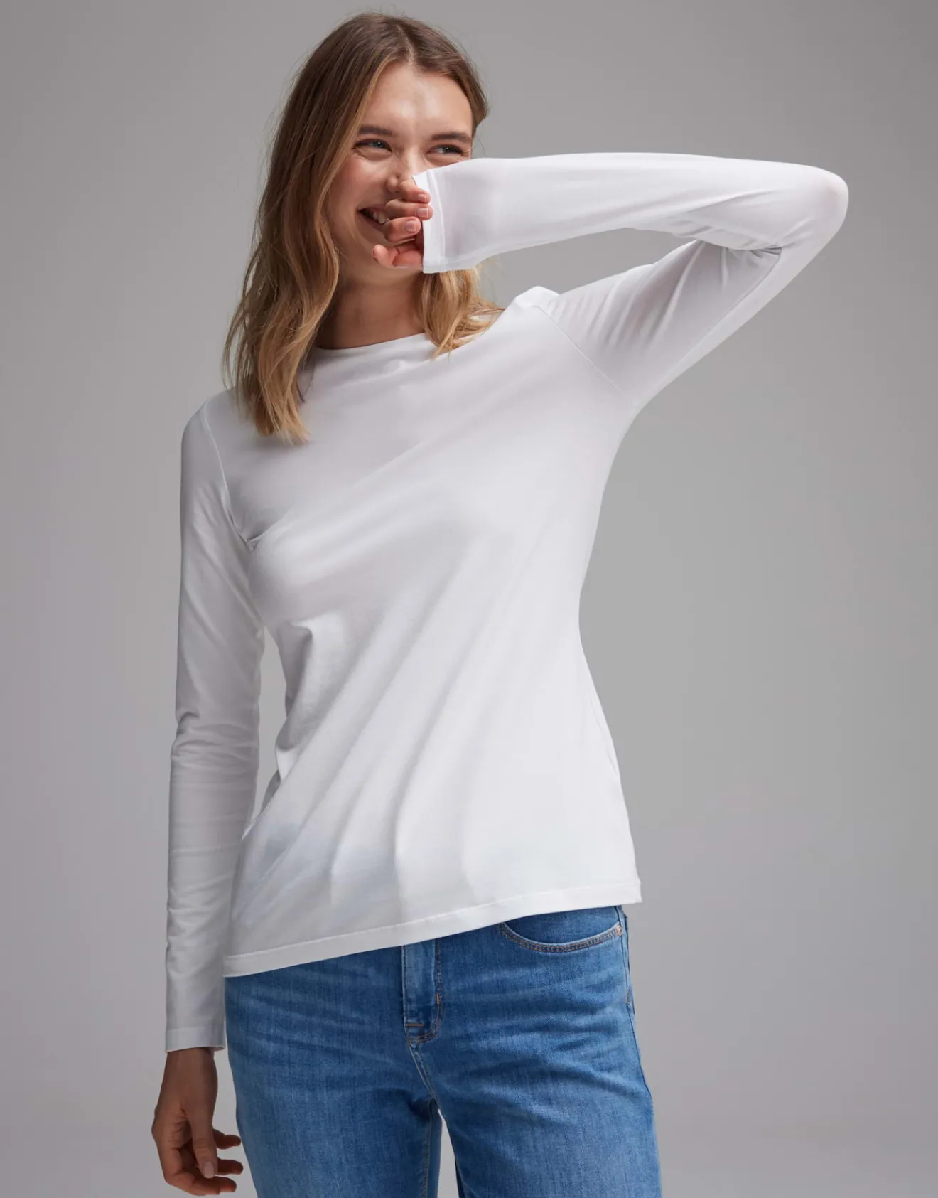 Cheap Longsleeve SMILLA Slim aus Jersey Basics|Shirts