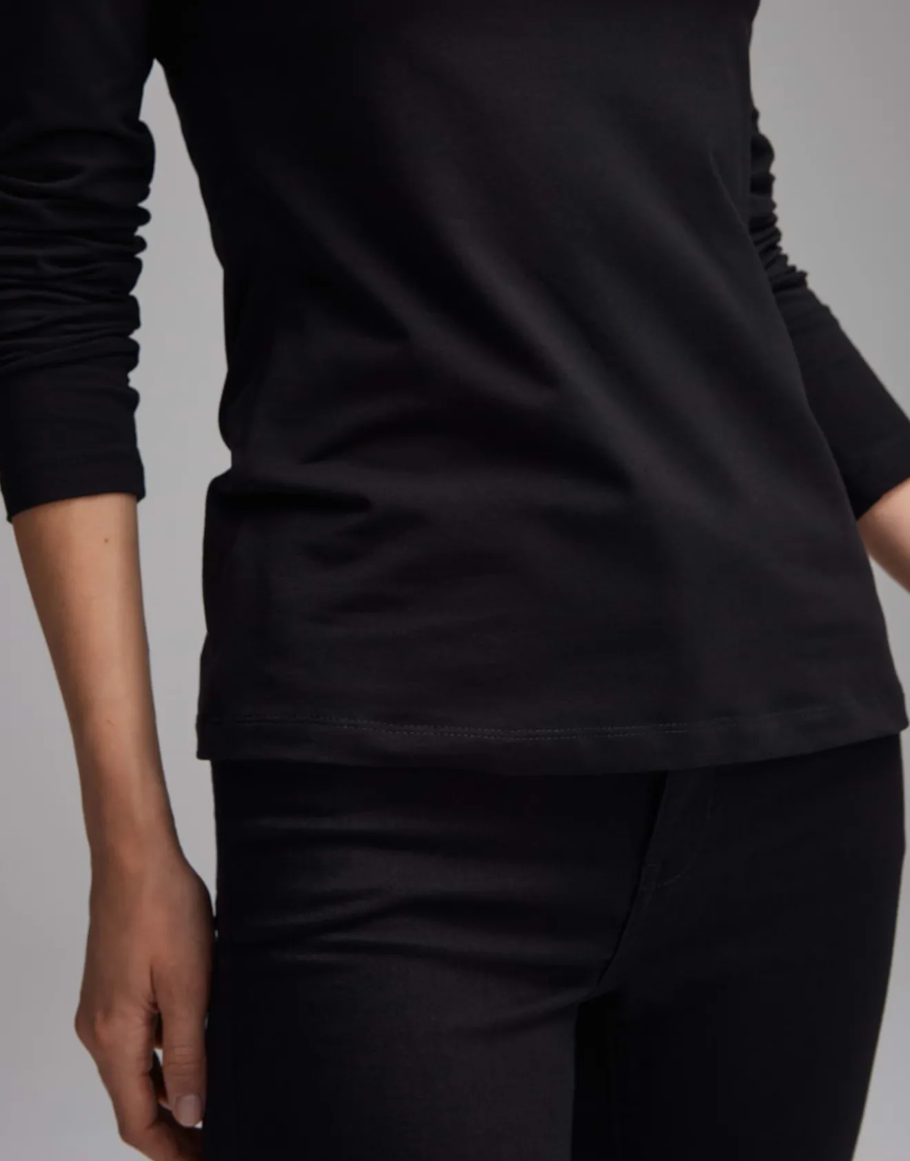 Clearance Longsleeve SMILLA Slim aus Jersey Basics|Shirts