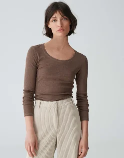 Fashion Longsleeve SORANA Slim aus BCI Cotton Mix Basics|Shirts