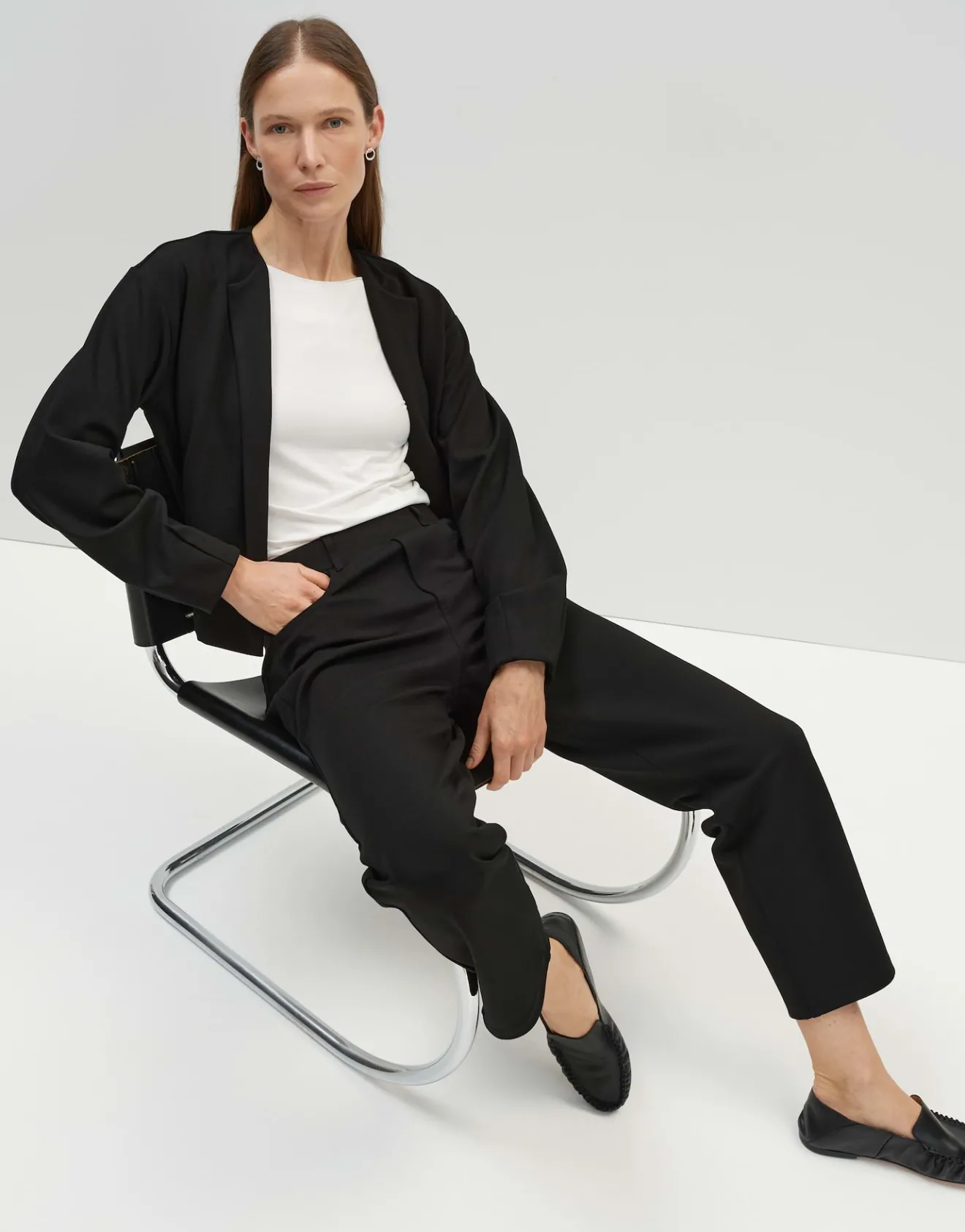 Best Lässige Stoffhose CARRIEL mit Barrel Leg Hosen