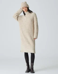 Discount Midikleid WASTELLE Regular in Bouclé Optik Strick|Kleider