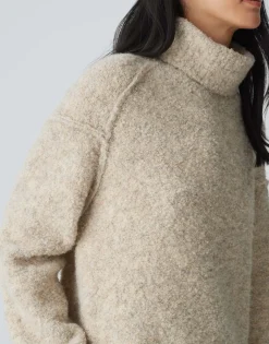Discount Midikleid WASTELLE Regular in Bouclé Optik Strick|Kleider