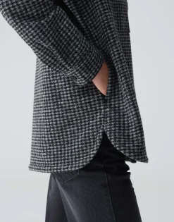 Outlet Overshirt JUNISA Loose mit Wolle Blazer & Westen