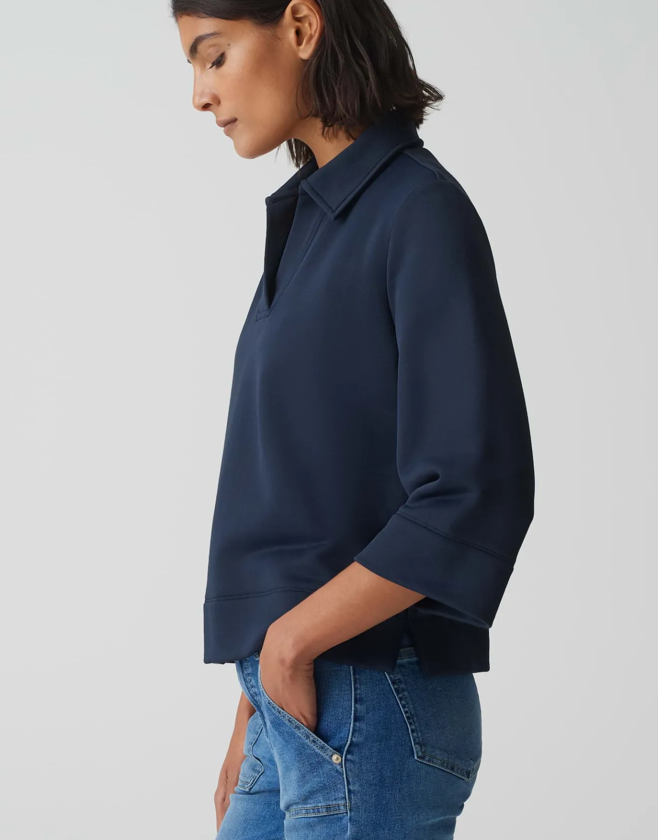 Sale Poloshirt GONUT Regular aus Baumwoll Mix Sweat
