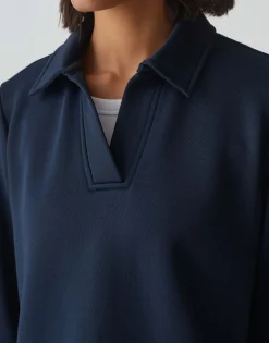 Sale Poloshirt GONUT Regular aus Baumwoll Mix Sweat