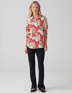 Cheap Printbluse FUMIRA Regular aus reiner Viskose Blusen