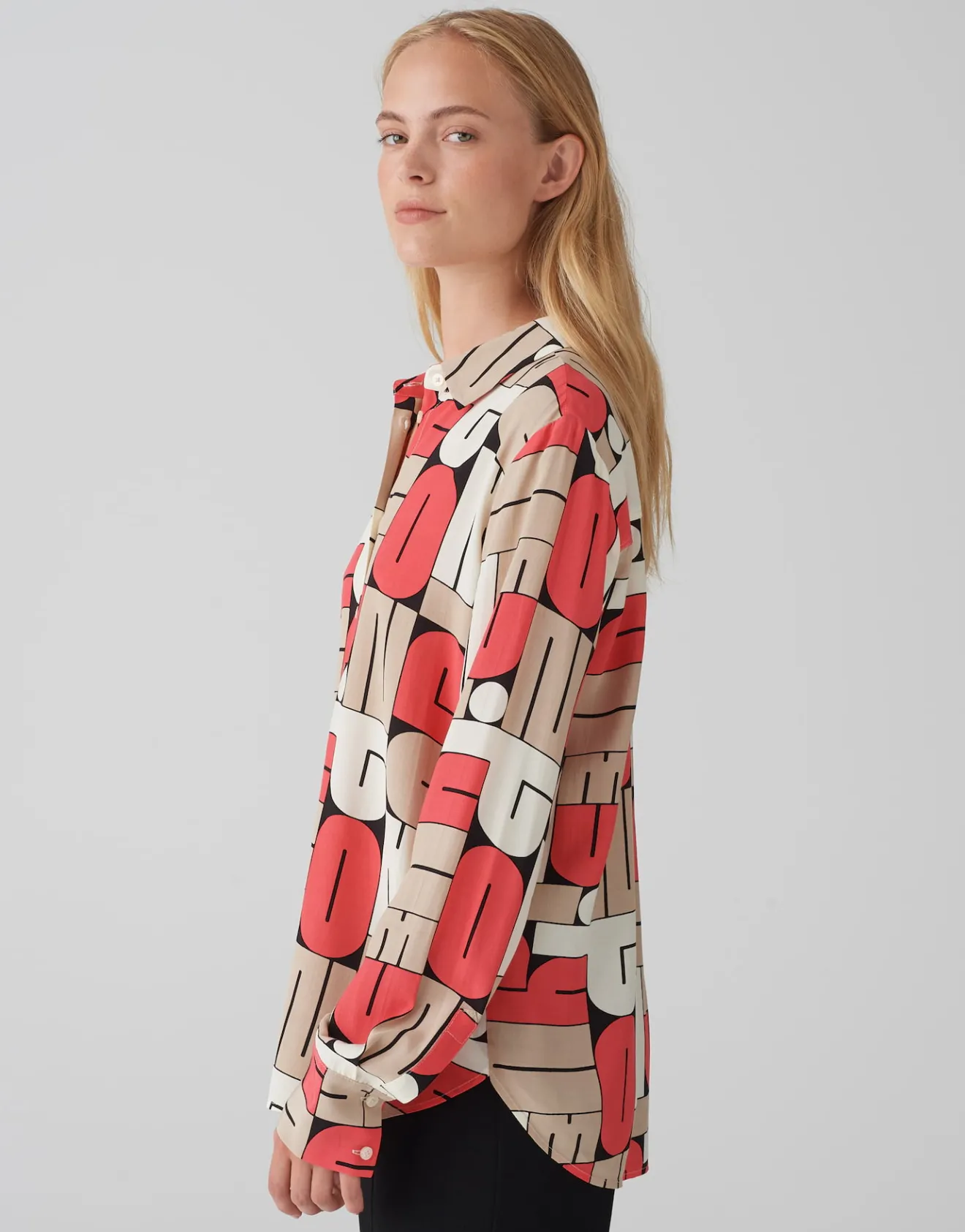 Cheap Printbluse FUMIRA Regular aus reiner Viskose Blusen