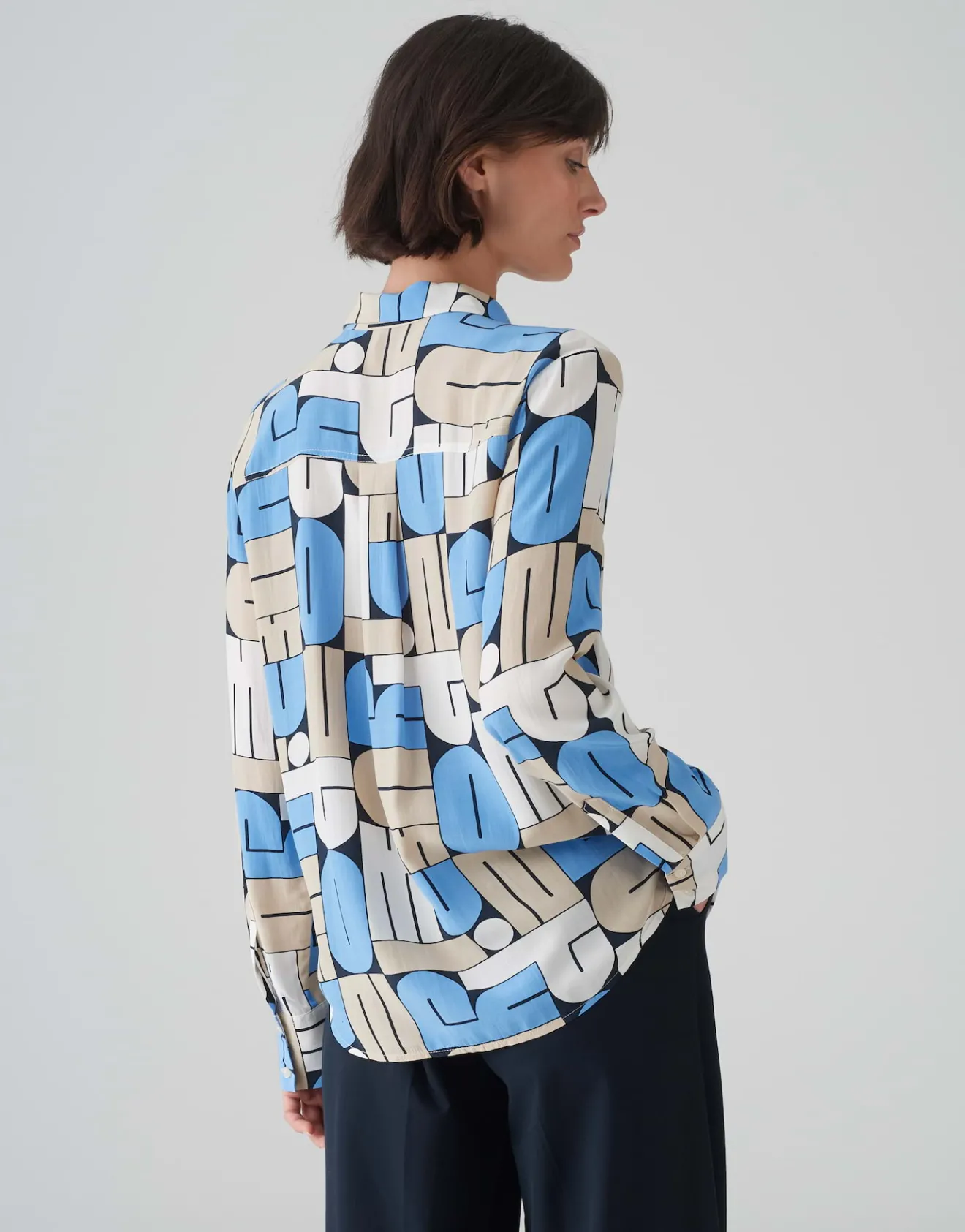 Outlet Printbluse FUMIRA Regular aus reiner Viskose Blusen