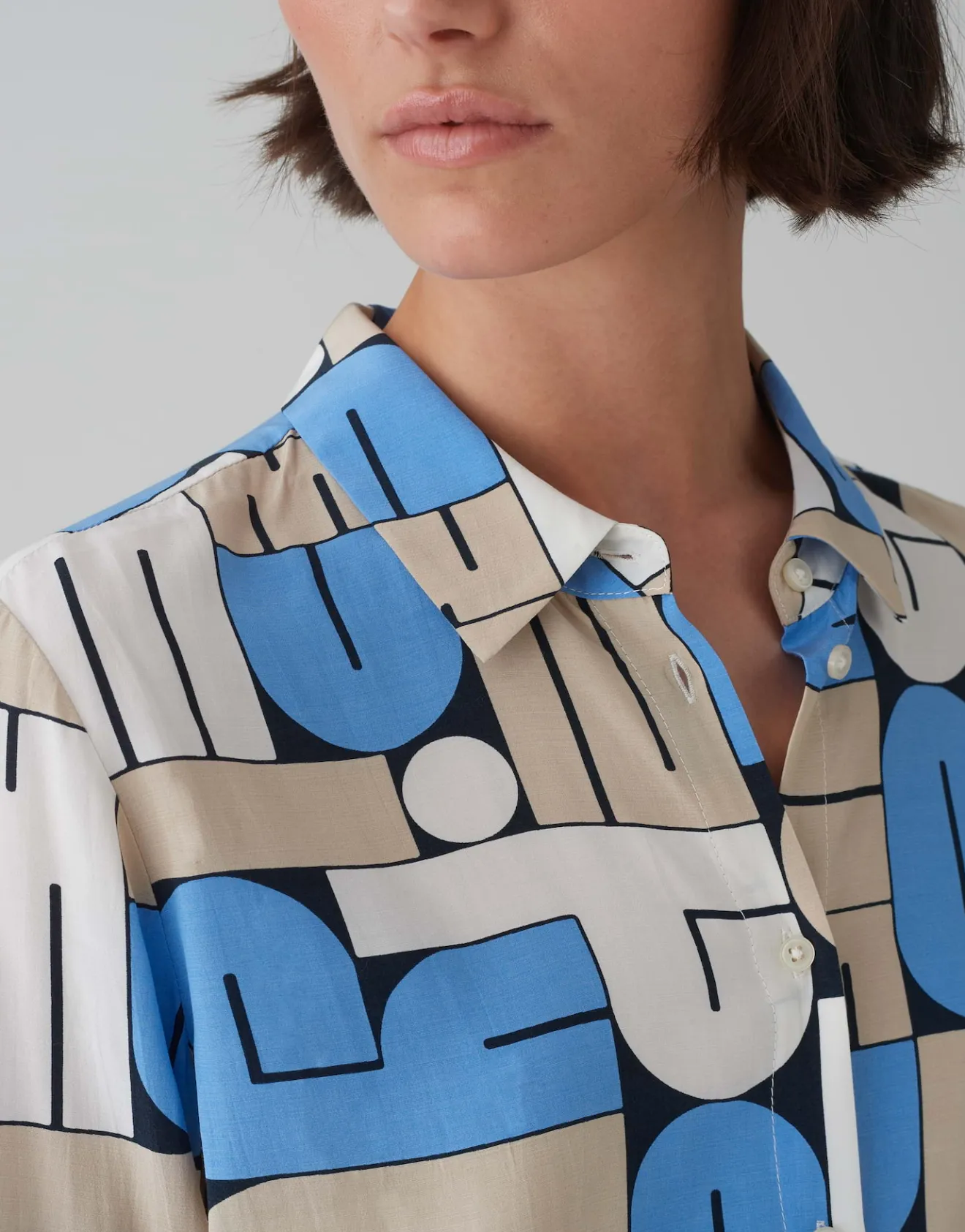 Outlet Printbluse FUMIRA Regular aus reiner Viskose Blusen