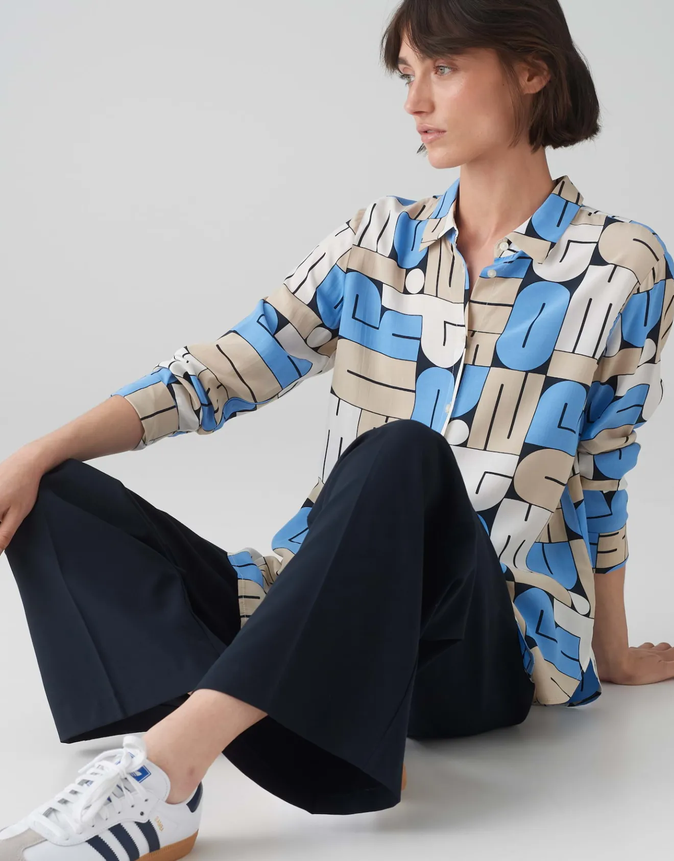 Outlet Printbluse FUMIRA Regular aus reiner Viskose Blusen