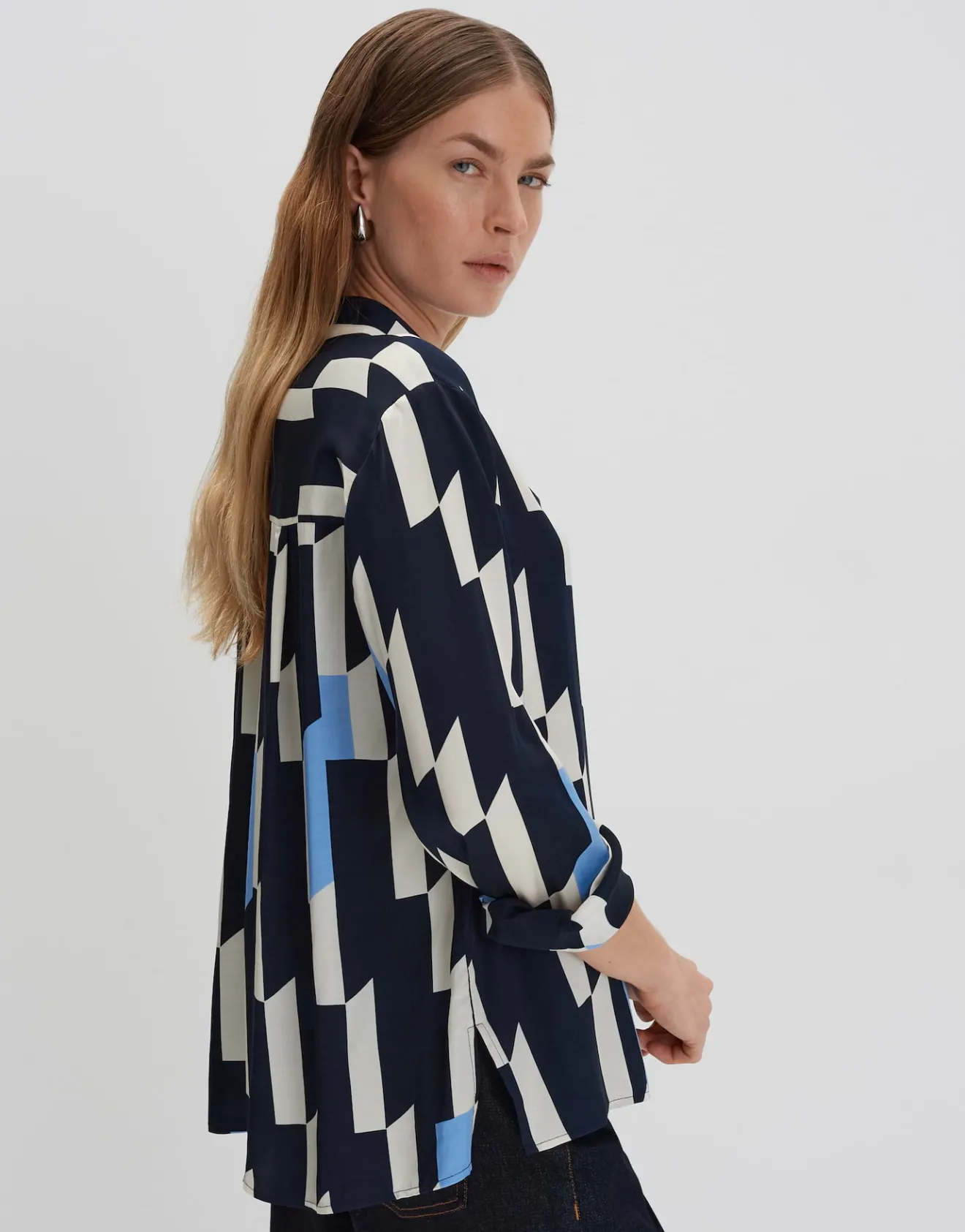 Cheap Printbluse ZINNOVA Loose in Satin Optik Blusen