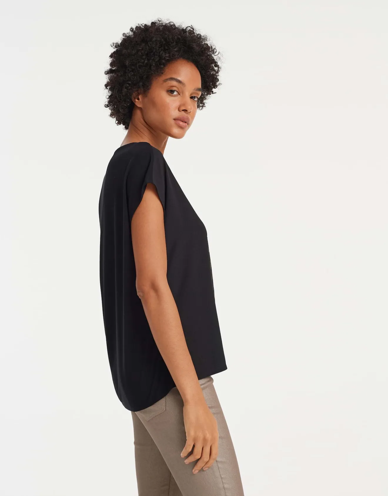 Clearance Printshirt SETRO PRINT Regular aus fließendem Material Mix Shirts