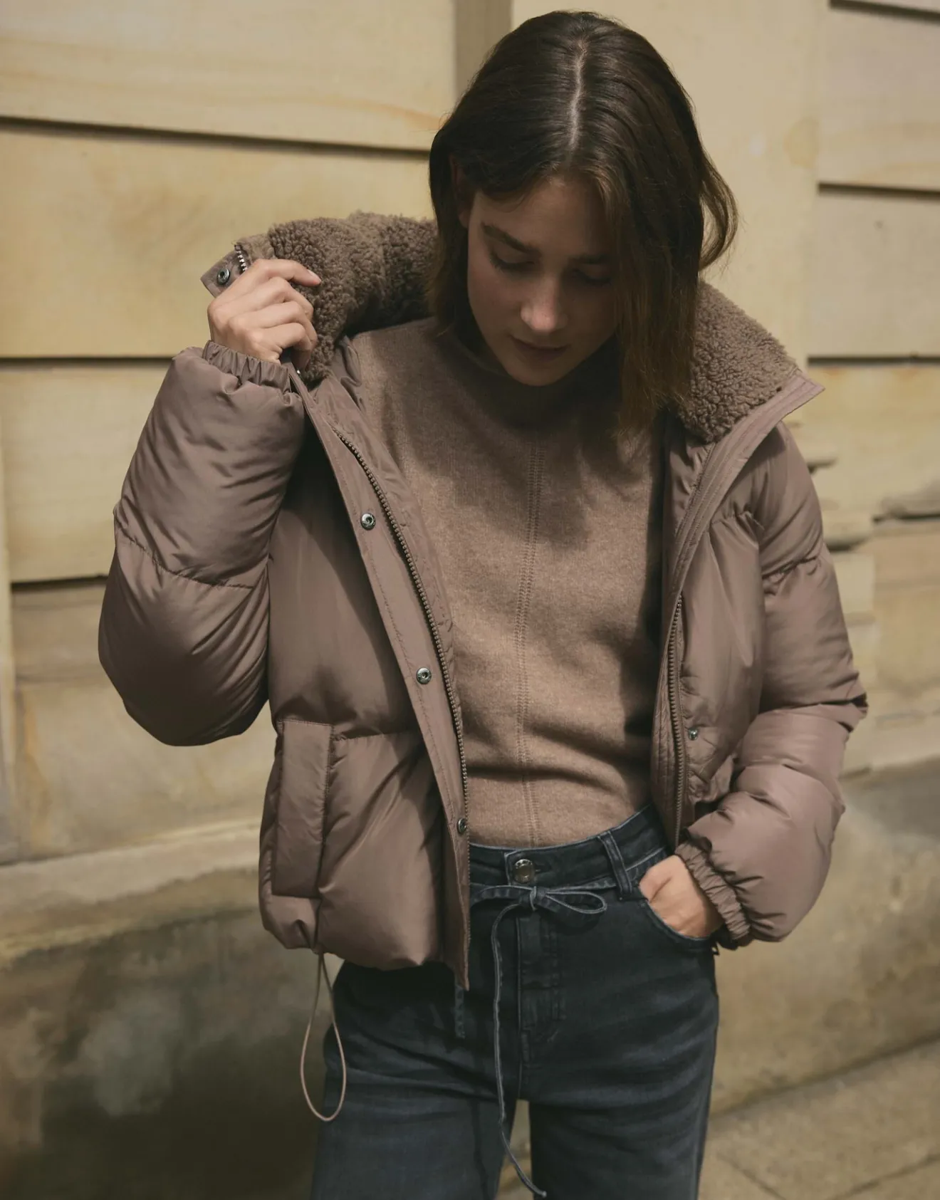Cheap Pufferjacke HAIDE Loose aus recycelter Daunen Alternative Jacken & Mäntel