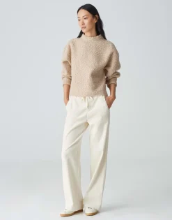Clearance Pullover GOJAM Boxy Fit aus flauschigem Bouclé Sweat Sweat