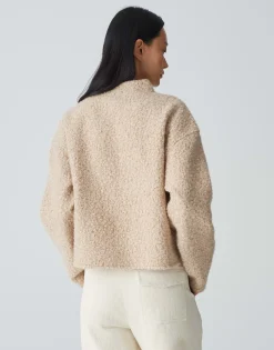 Clearance Pullover GOJAM Boxy Fit aus flauschigem Bouclé Sweat Sweat