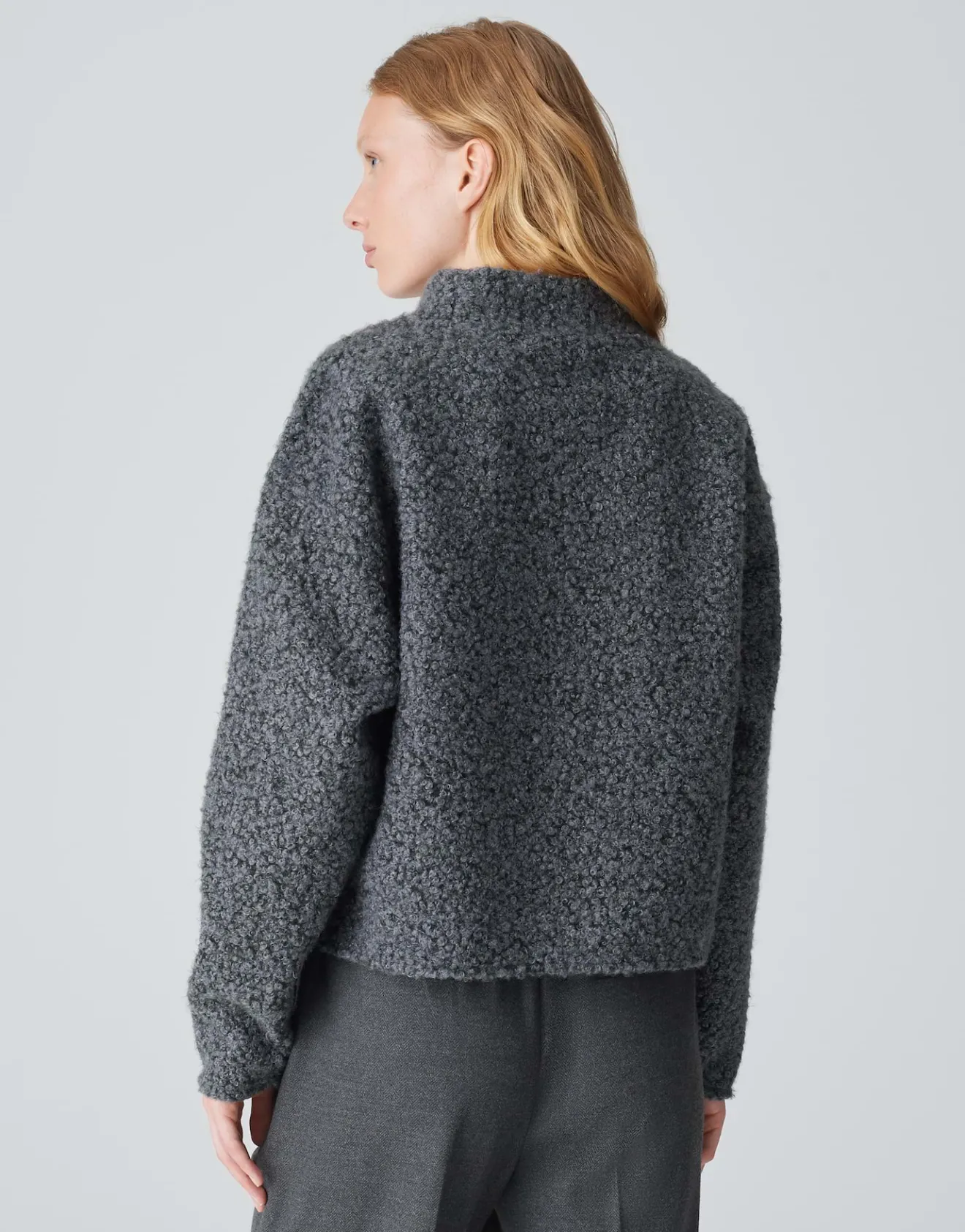 Store Pullover GOJAM Boxy Fit aus flauschigem Bouclé Sweat Sweat