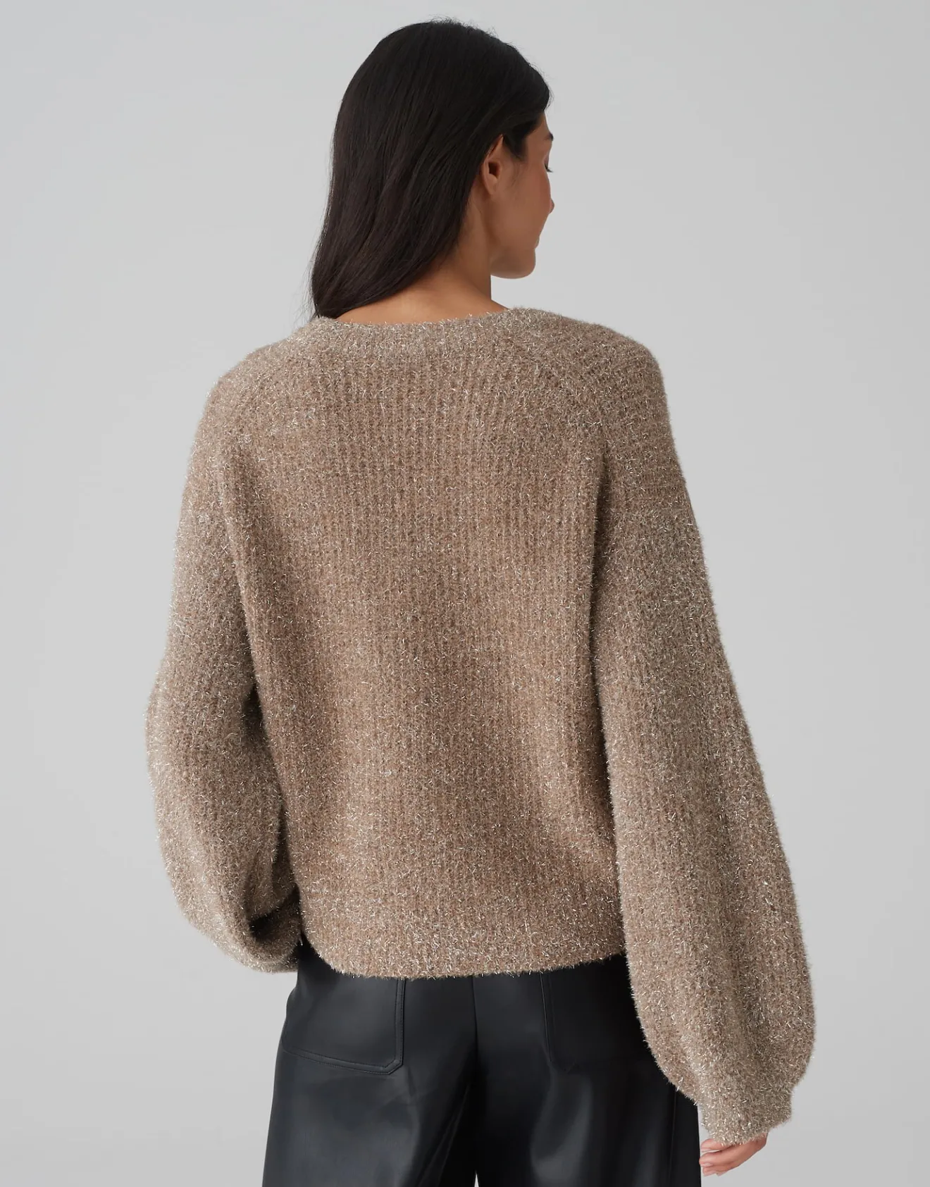 Hot Pullover PILMMA Loose mit flauschiger Textur Strick