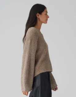 Hot Pullover PILMMA Loose mit flauschiger Textur Strick