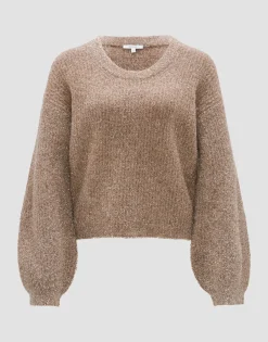 Hot Pullover PILMMA Loose mit flauschiger Textur Strick