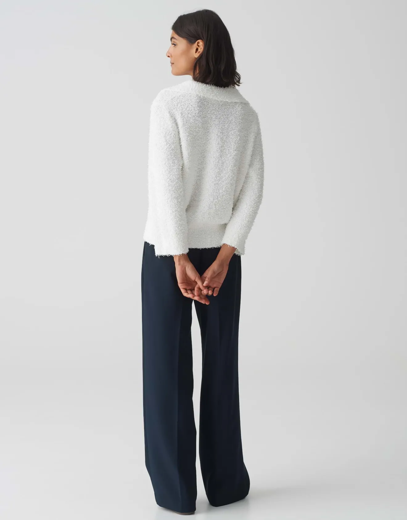 Hot Pullover PORASI Regular mit gekräuselter Textur Strick