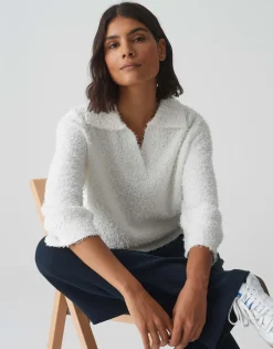 Hot Pullover PORASI Regular mit gekräuselter Textur Strick