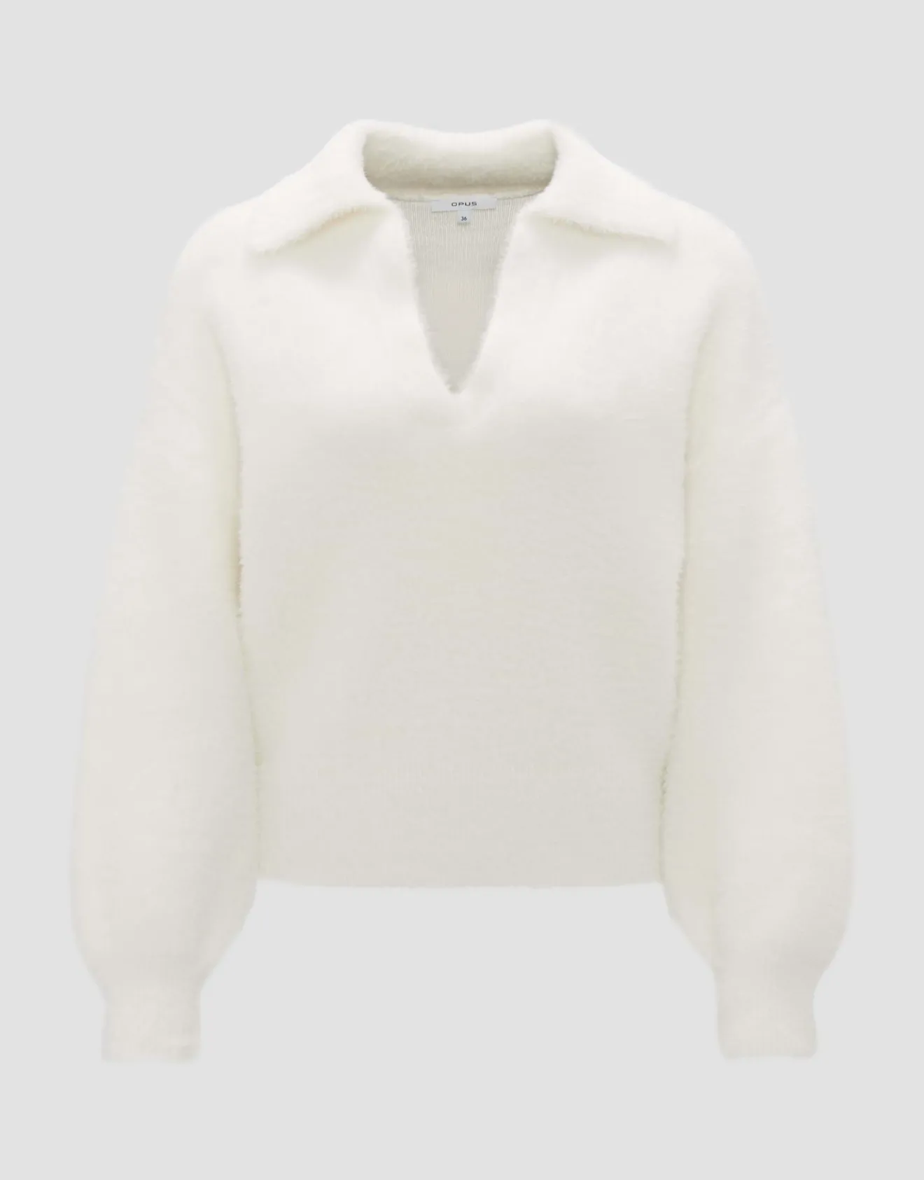 Hot Pullover POSSON Loose mit flauschiger Textur Strick