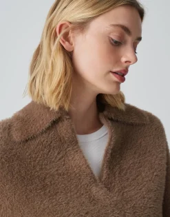 New Pullover POSSON Loose mit flauschiger Textur Strick