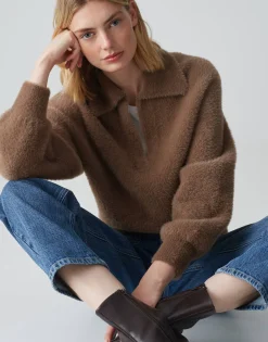 New Pullover POSSON Loose mit flauschiger Textur Strick