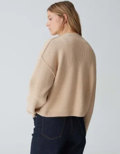 Best Ripp-Cardigan DAUTUMA Loose mit Wolle Strick