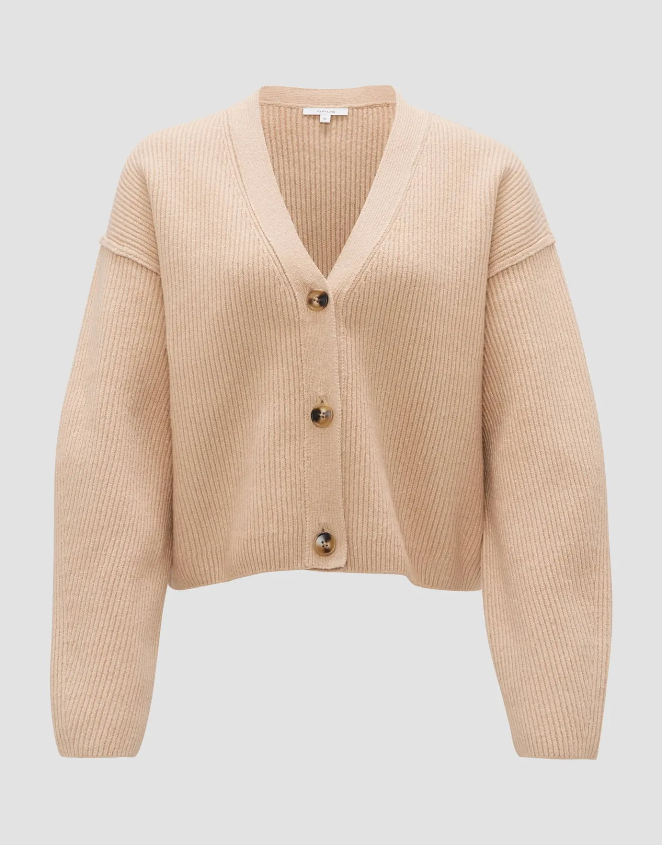 Best Ripp-Cardigan DAUTUMA Loose mit Wolle Strick