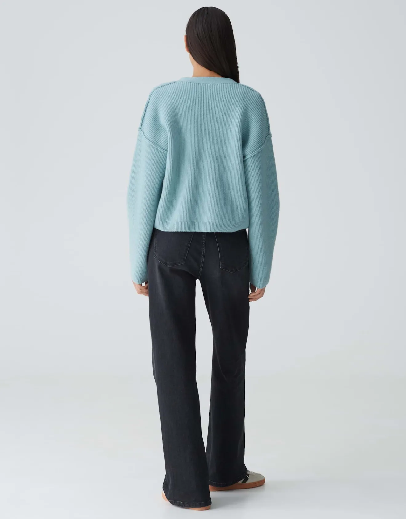 Flash Sale Ripp-Cardigan DAUTUMA Loose mit Wolle Strick