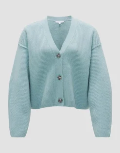 Flash Sale Ripp-Cardigan DAUTUMA Loose mit Wolle Strick