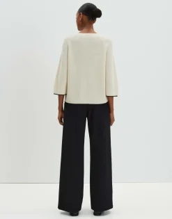 Hot Ripppullover Tijou Loose mit Kaschmir Strick