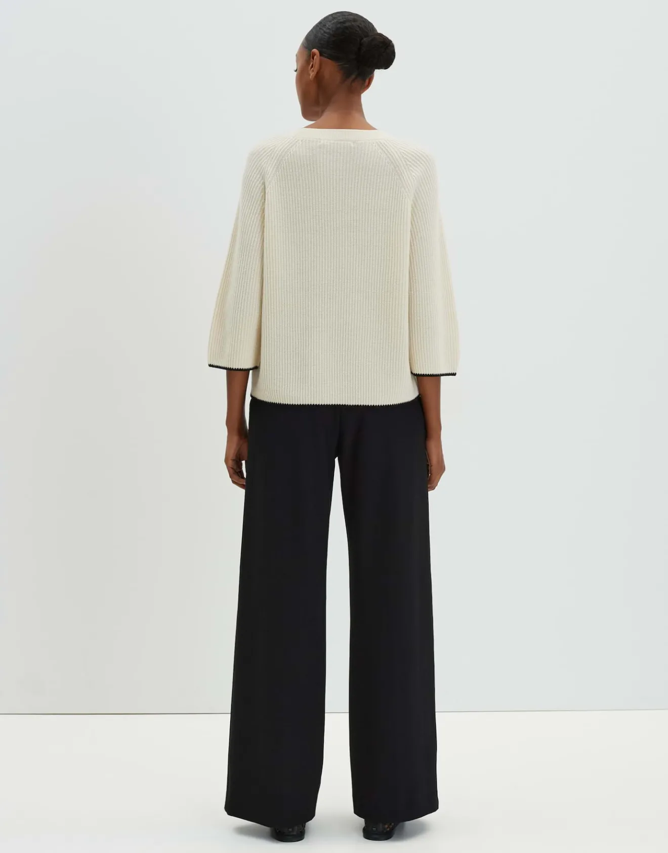 Hot Ripppullover Tijou Loose mit Kaschmir Strick