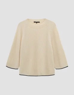 Hot Ripppullover Tijou Loose mit Kaschmir Strick