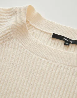 Hot Ripppullover Tijou Loose mit Kaschmir Strick