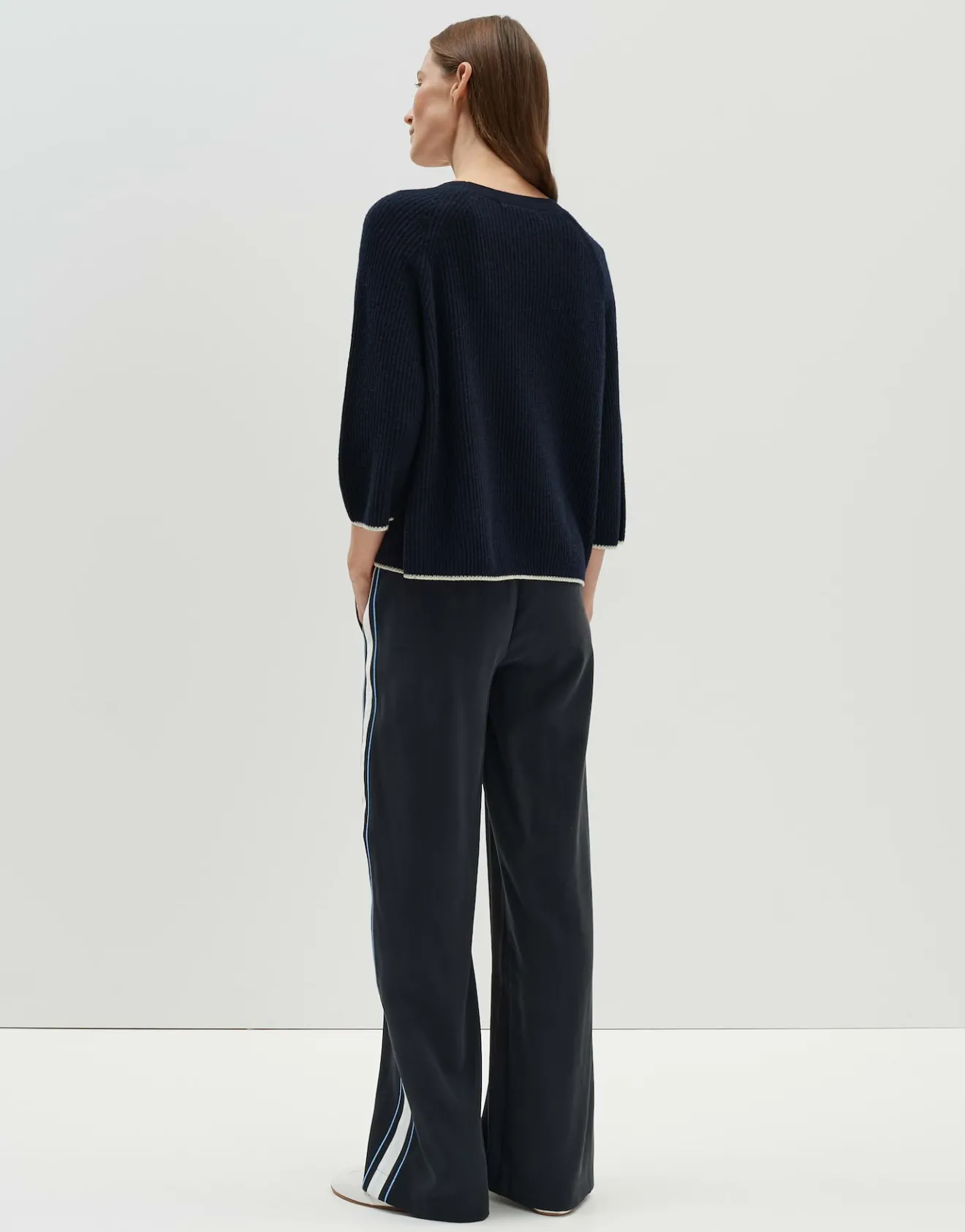 Outlet Ripppullover Tijou Loose mit Kaschmir Strick