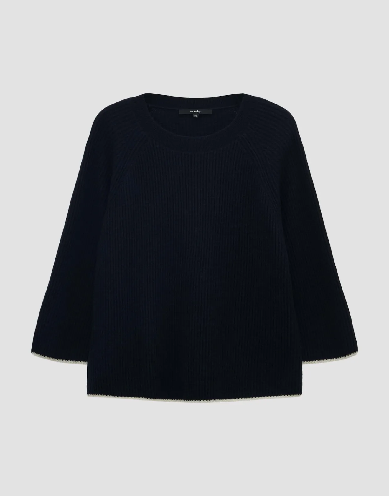 Outlet Ripppullover Tijou Loose mit Kaschmir Strick