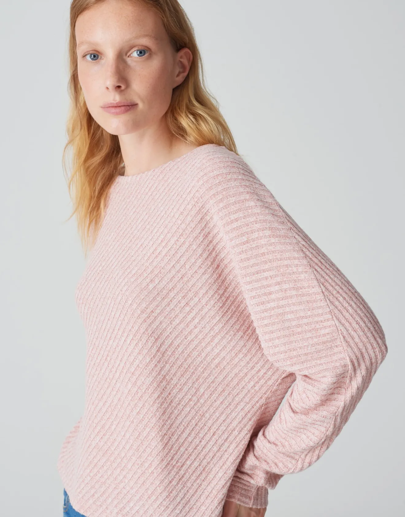 Fashion Rippshirt SAKIM Batwing Fit aus weichem Jersey Shirts