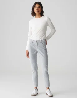 Store Samthose EVITA GLAZED Slim Mid Rise aus BCI Cotton Mix Jeans