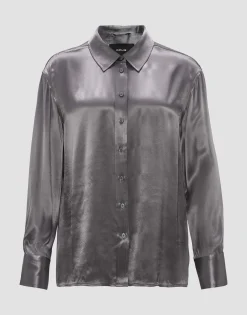 Online Satinbluse FENZY Loose aus fließender Viskose Blusen