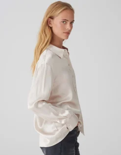 Cheap Satinbluse FENZY Loose aus fließender Viskose Blusen
