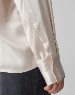 Cheap Satinbluse FENZY Loose aus fließender Viskose Blusen