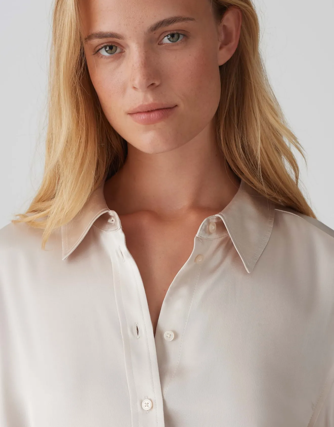 Cheap Satinbluse FENZY Loose aus fließender Viskose Blusen
