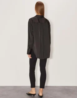 Fashion Satinbluse ZANZA Loose im Oversize Stil Blusen