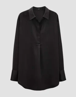 Fashion Satinbluse ZANZA Loose im Oversize Stil Blusen