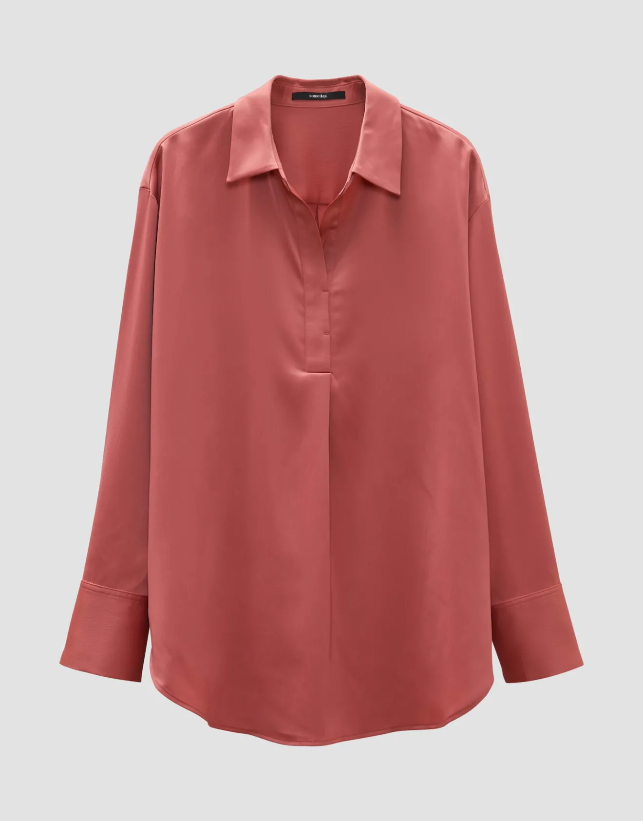 Outlet Satinbluse ZANZA Loose im Oversize Stil Blusen