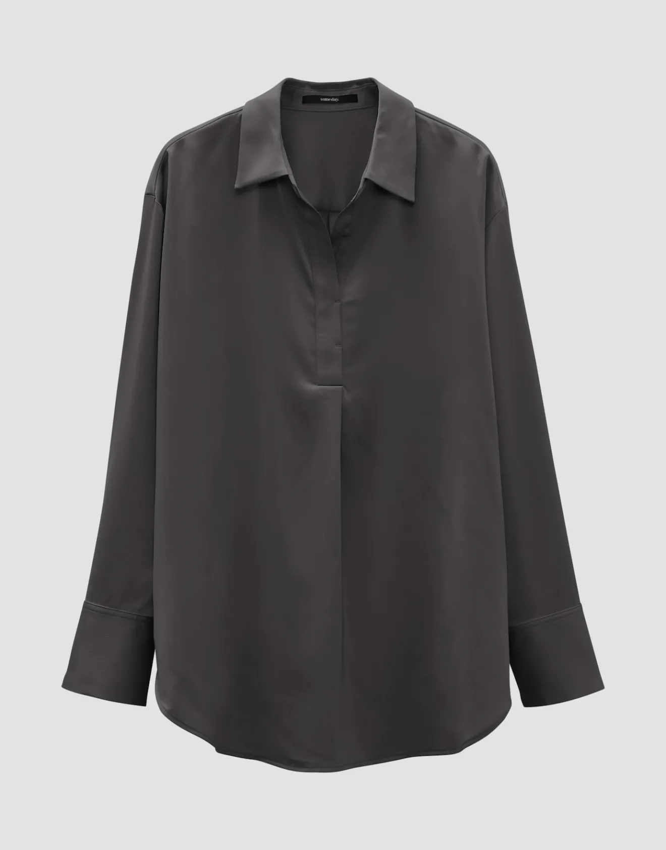 Cheap Satinbluse ZANZA Loose im Oversize Stil Blusen