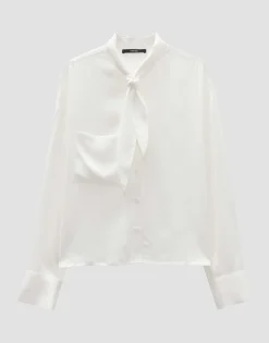 Cheap Schluppenbluse ZELDORA Loose aus Viskose Twill Blusen